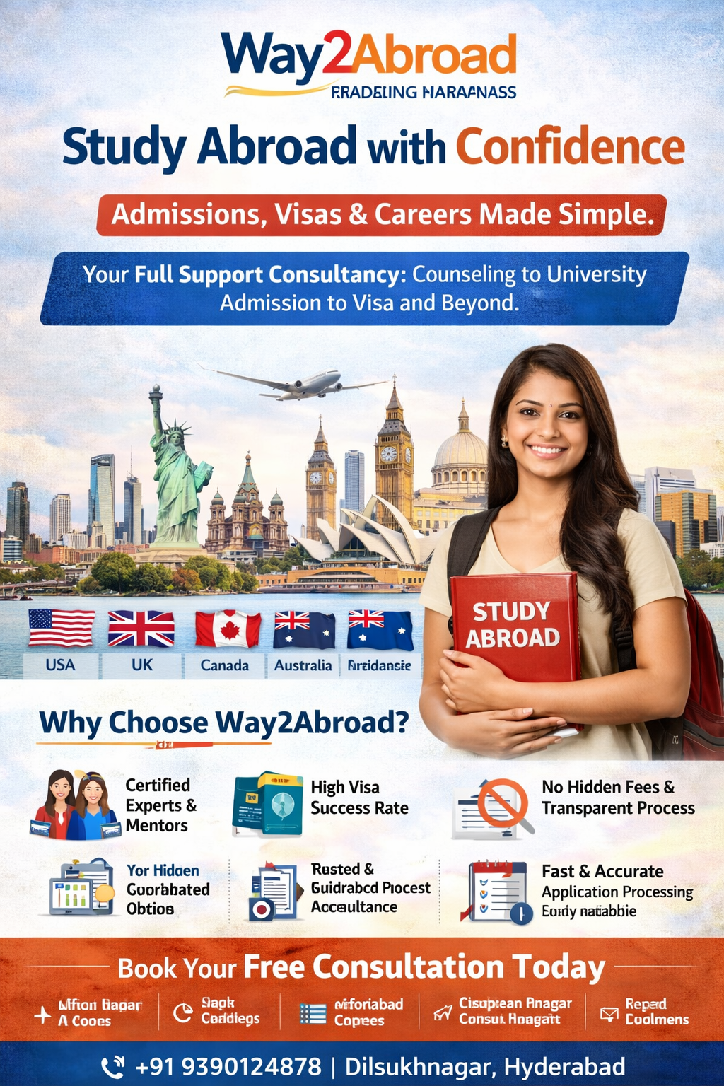 Overseas Educational Consultancy in Dilsukhnagar