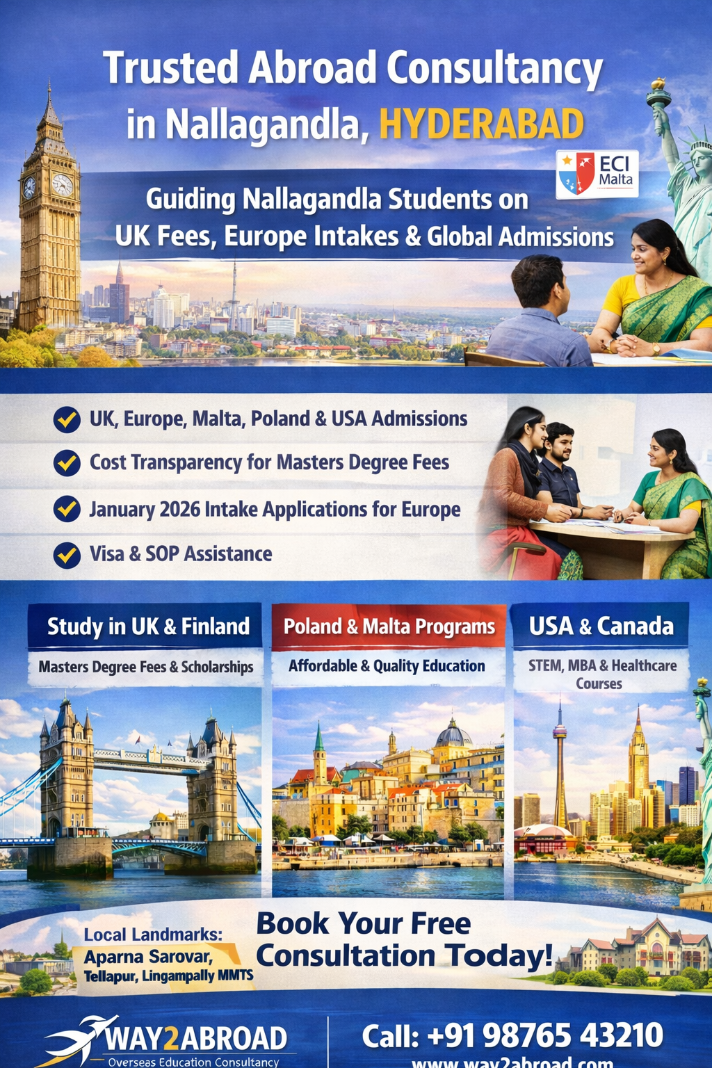 Overseas Educational Consultancy in Nallagandla