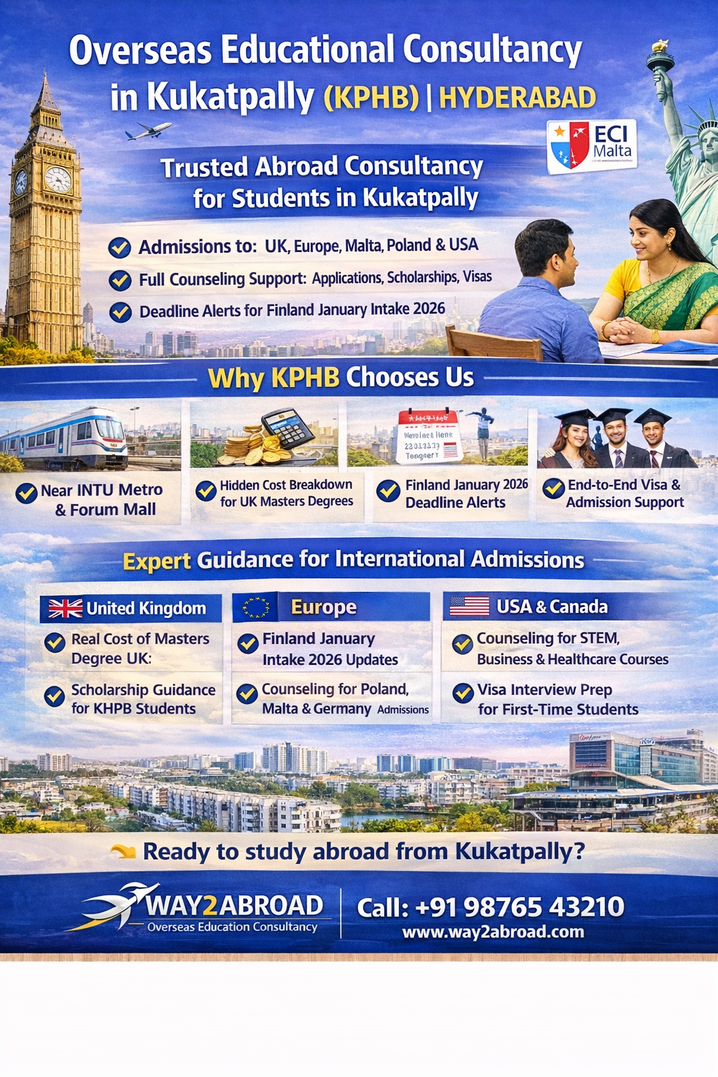 Overseas Educational Consultancy in Kukatpally