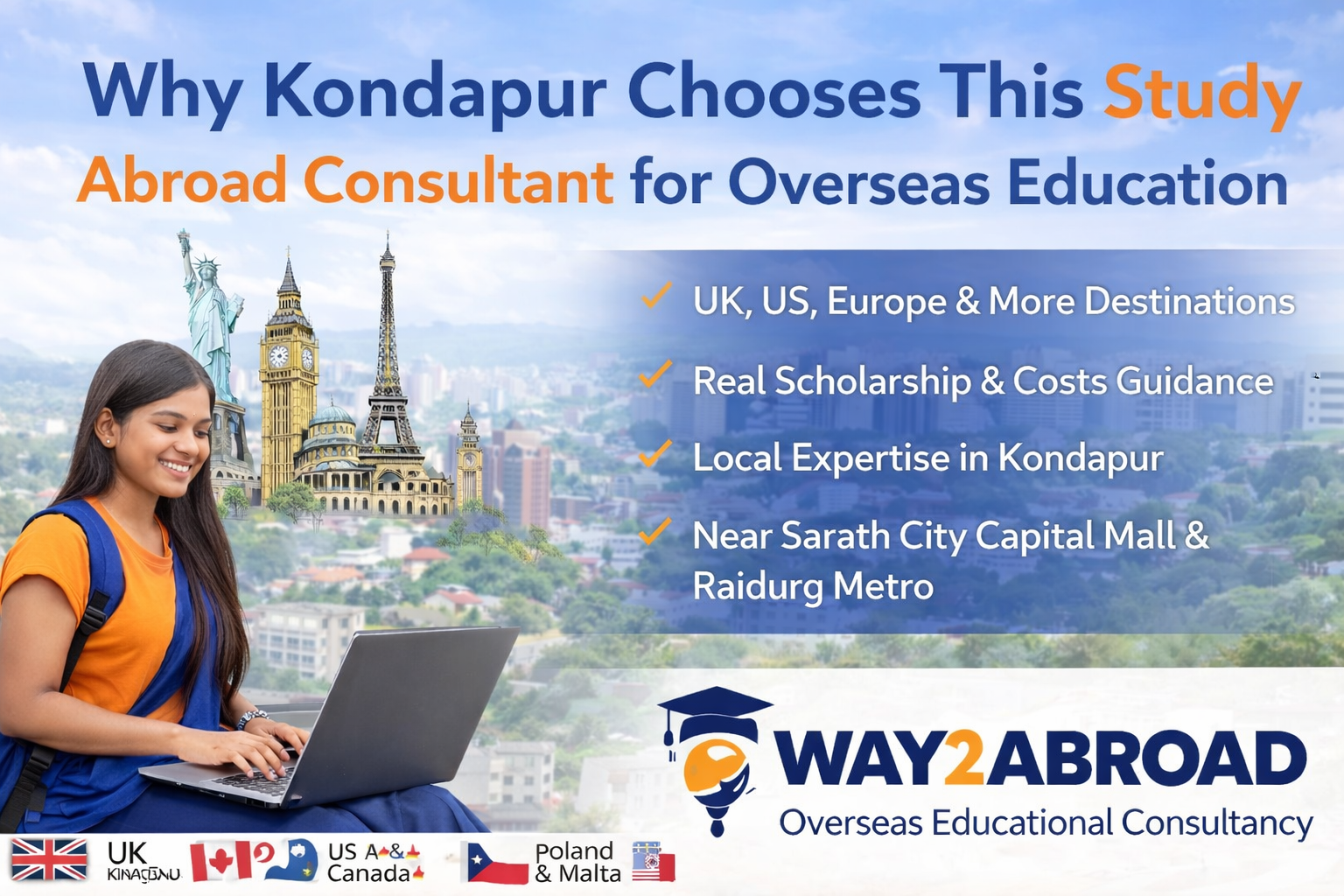 Overseas Educational Consultancy in Kondapur